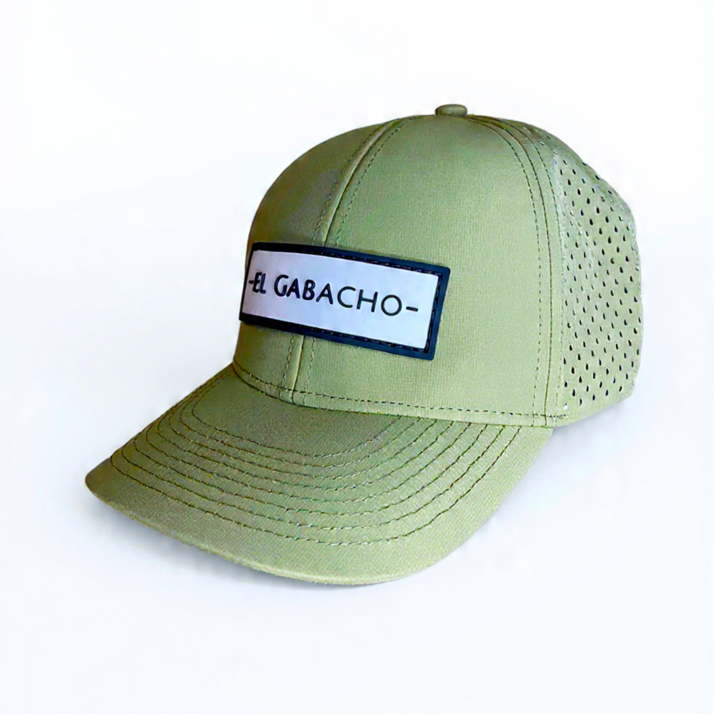 El Gabacho Banner Logo Cap - Olive Green