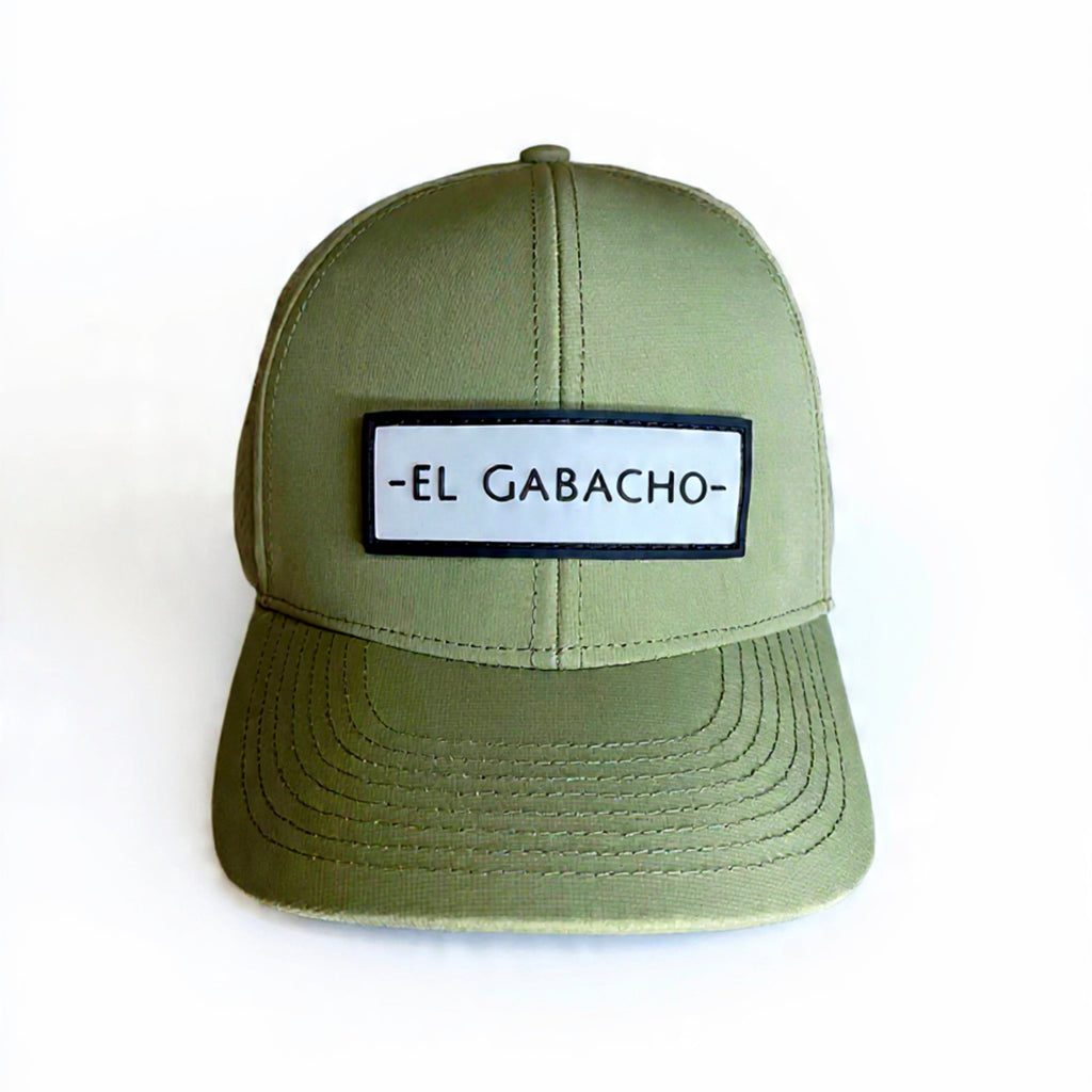 El Gabacho Banner Logo Cap - Olive Green