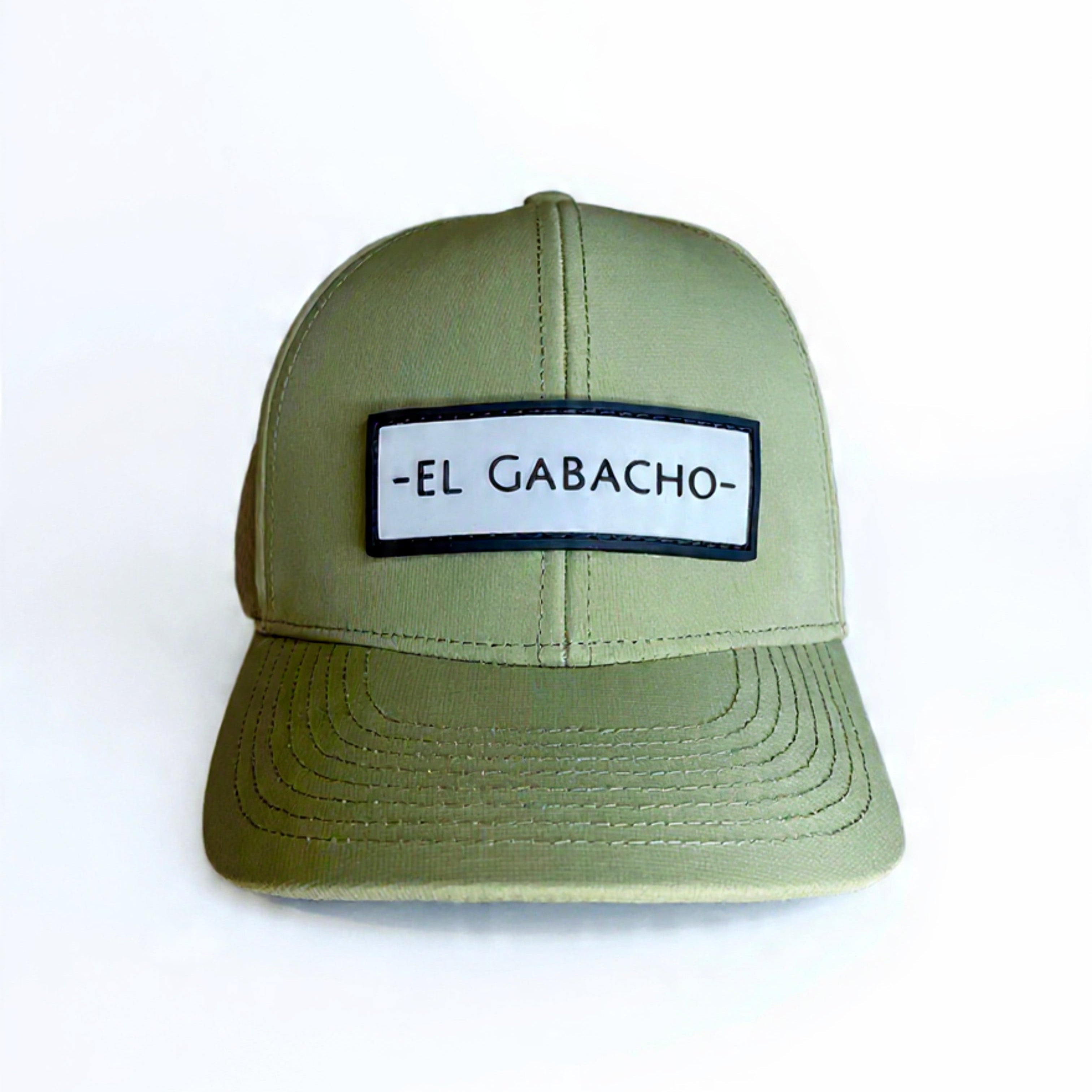El Gabacho Banner Logo Cap - Olive Green