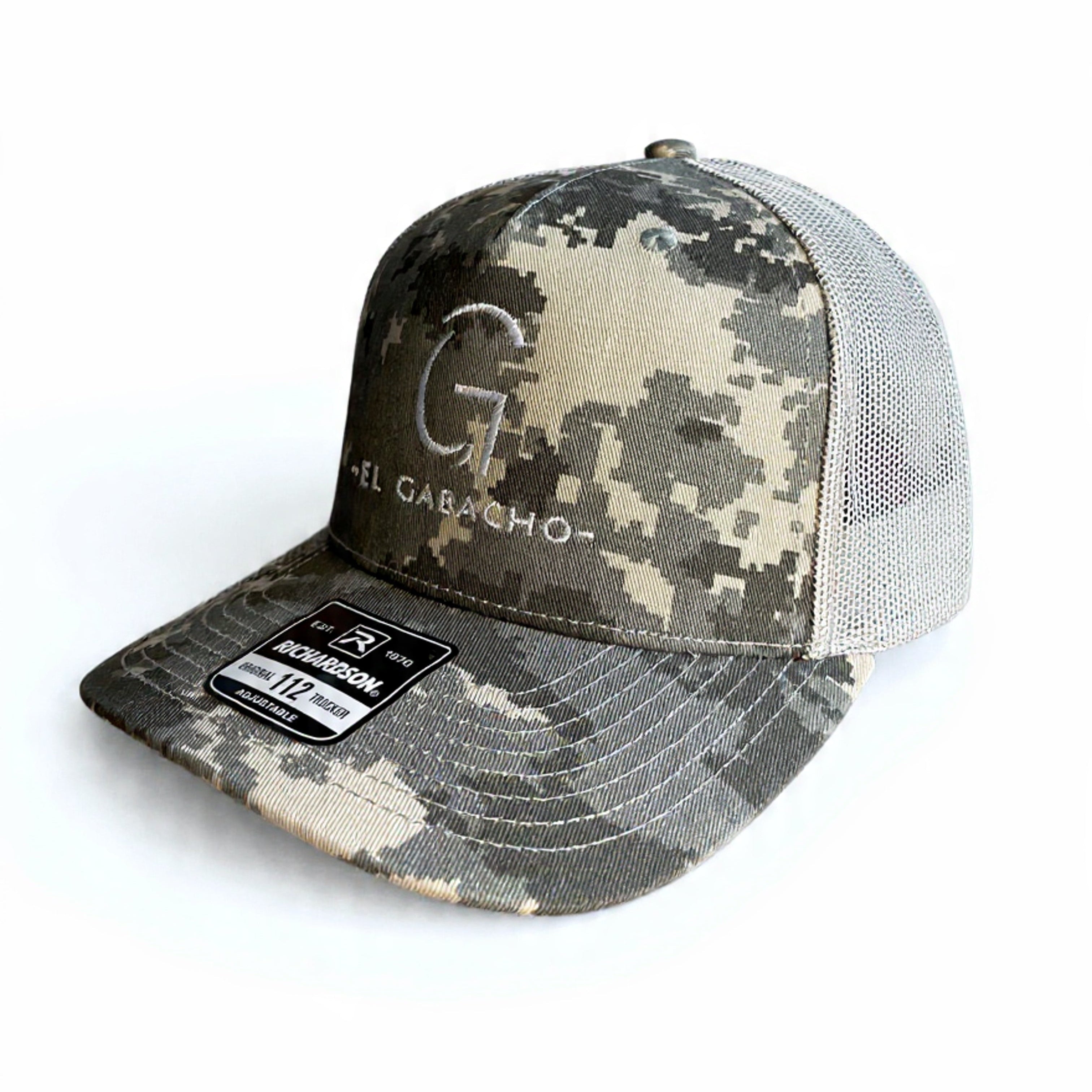 Pixelated Trucker - White