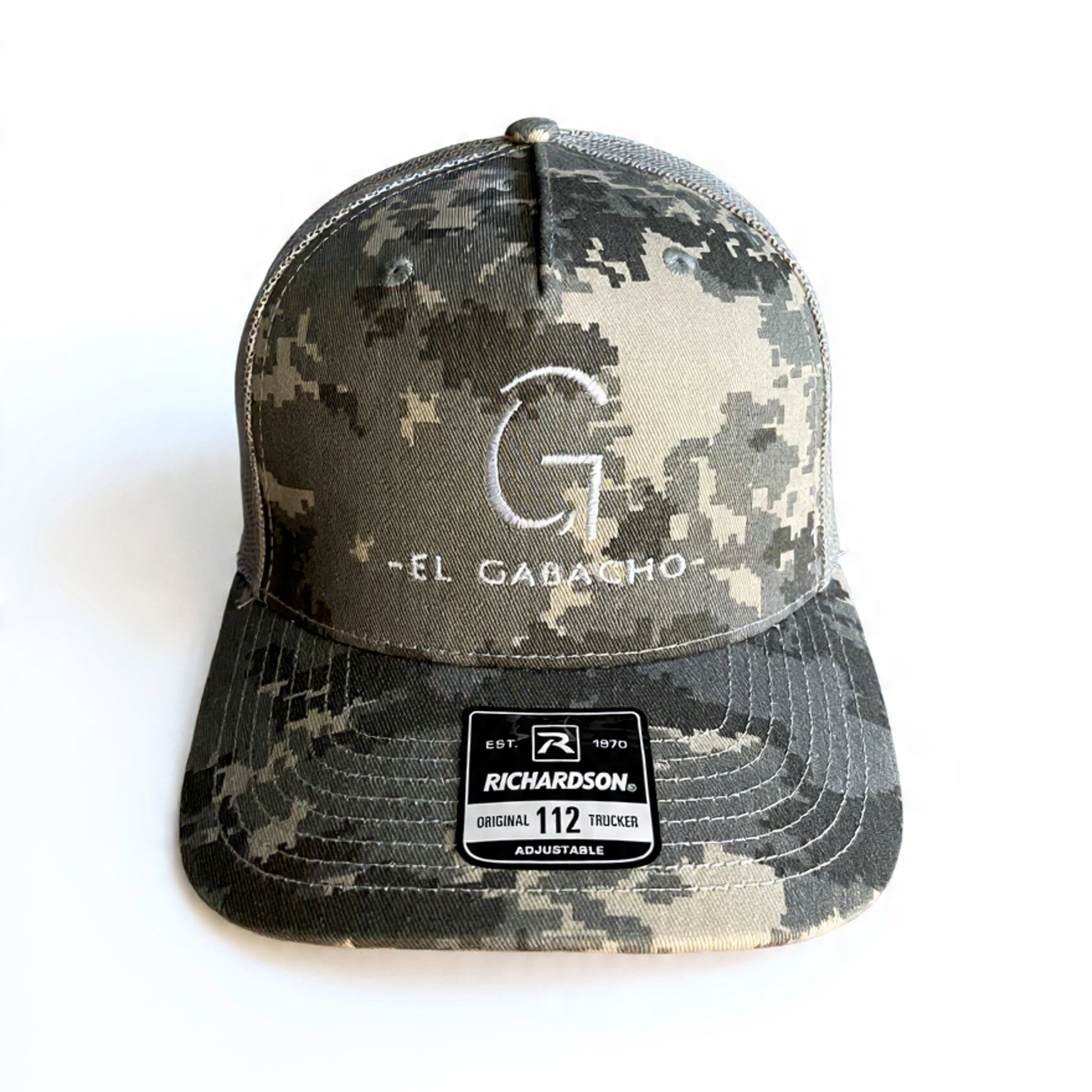 Pixelated Trucker - White