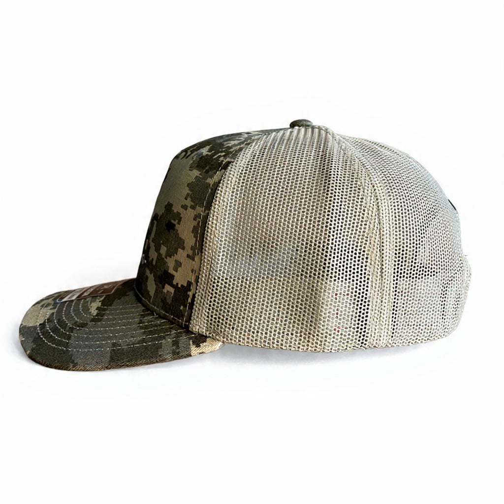 Pixelated Trucker - White